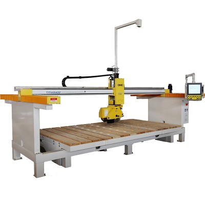 Titan Multifunction cheap cnc 4 axis 5 axis bridge saw granite cnc 3020