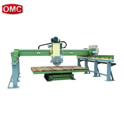 Infrared granite marble 360 rotating table bridge saw cutting machine